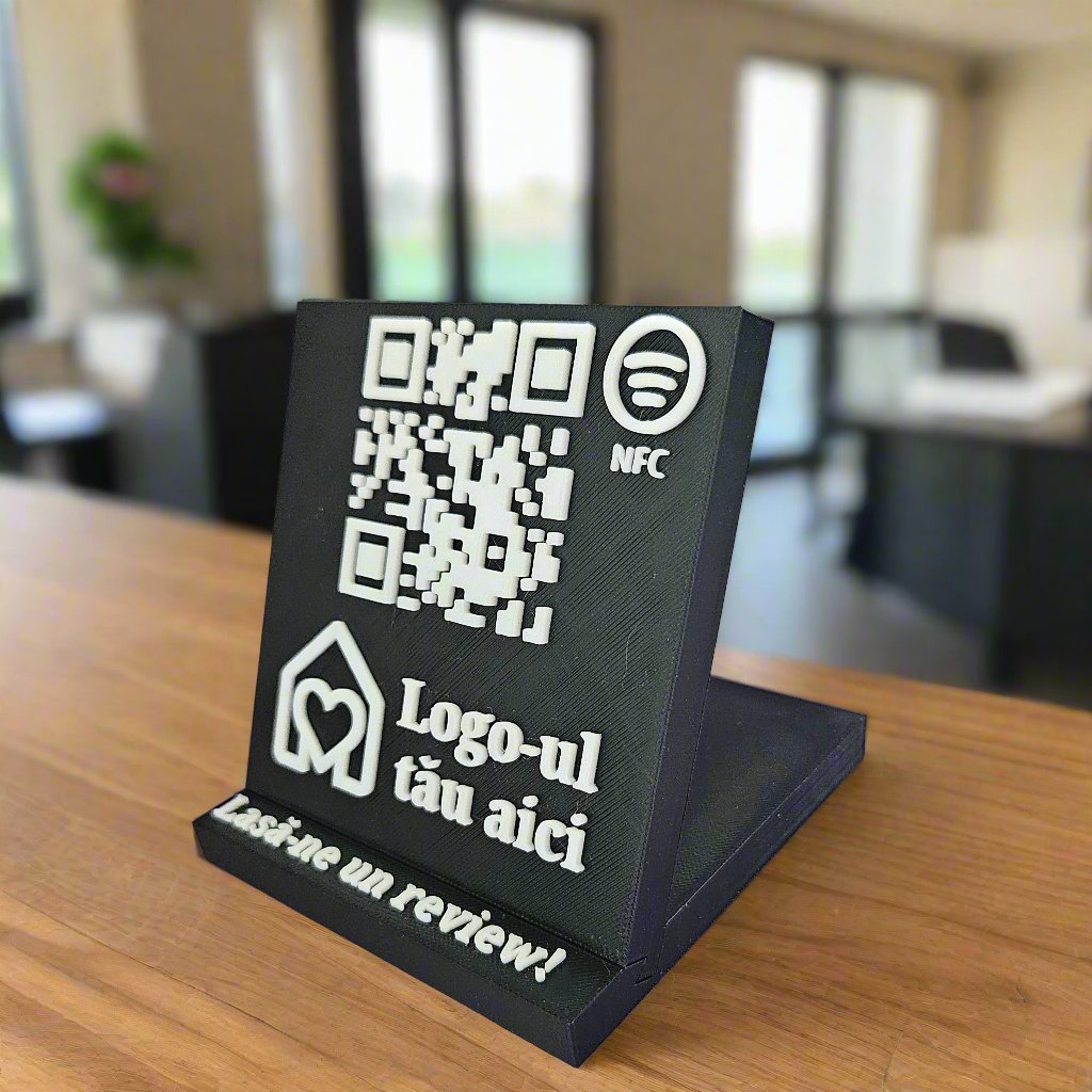 Custom Multifunctional QR & NFC Stand – Personalized for Your Business