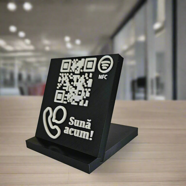QR & NFC Stand for Direct Call – Instant Contact Access