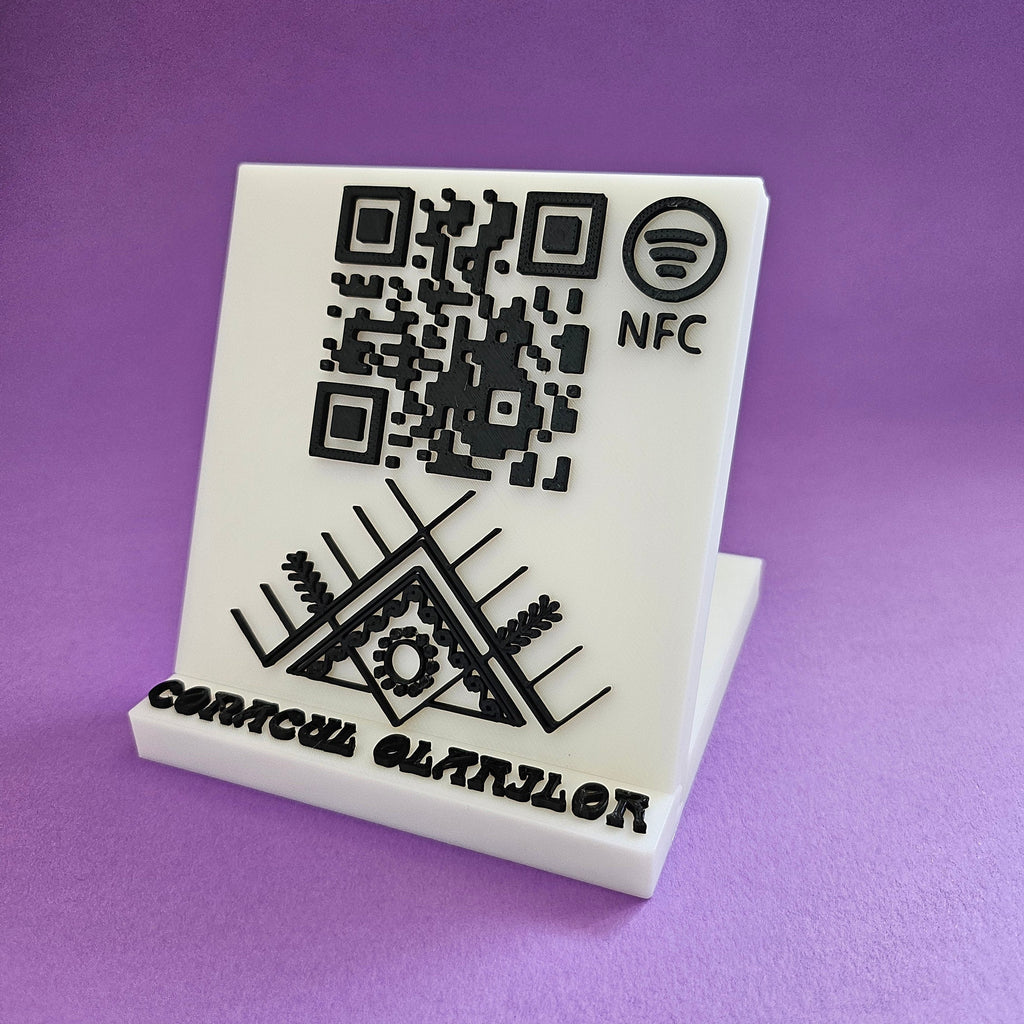 Custom Multifunctional QR & NFC Stand – Personalized for Your Business