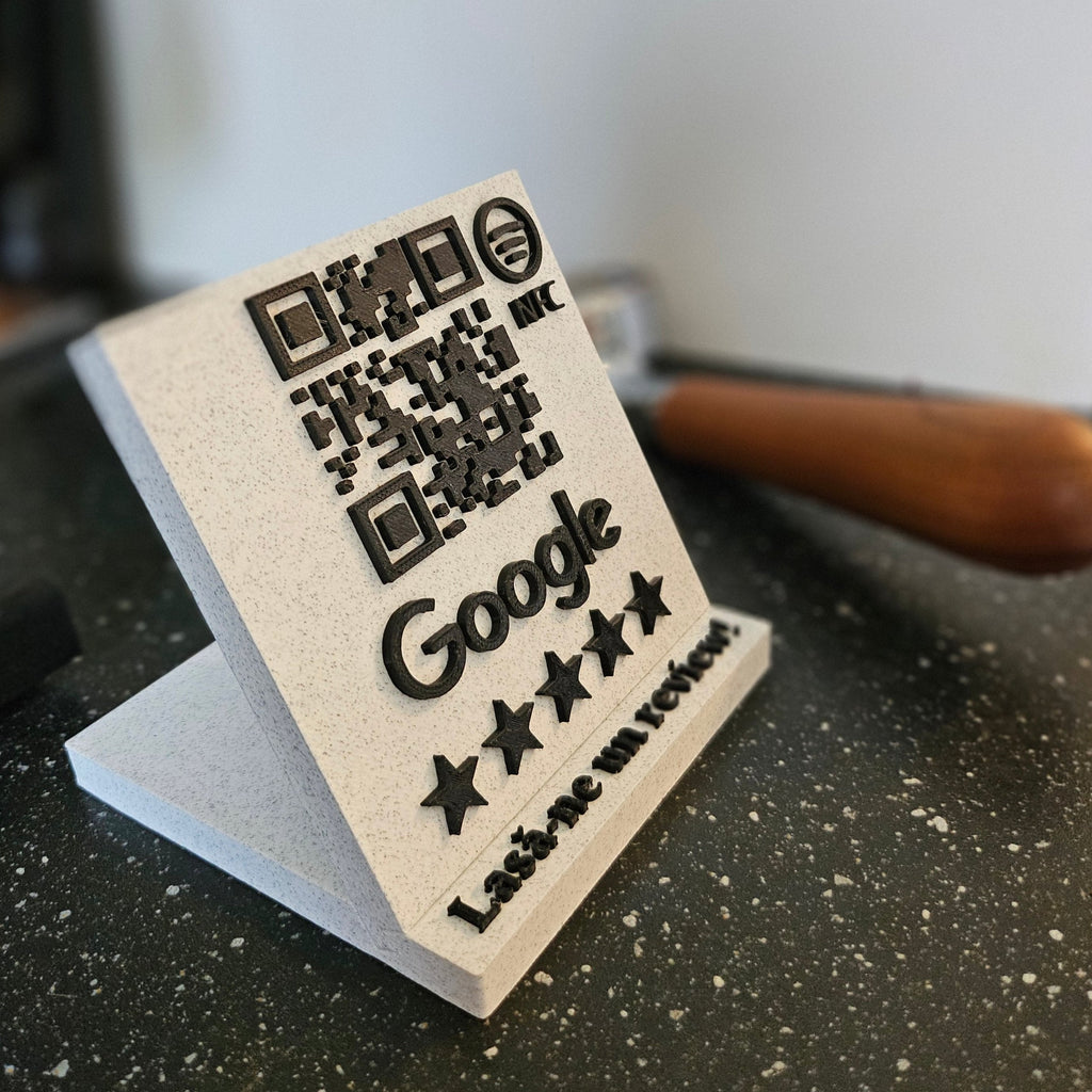 QR & NFC Stand for Google Maps Reviews