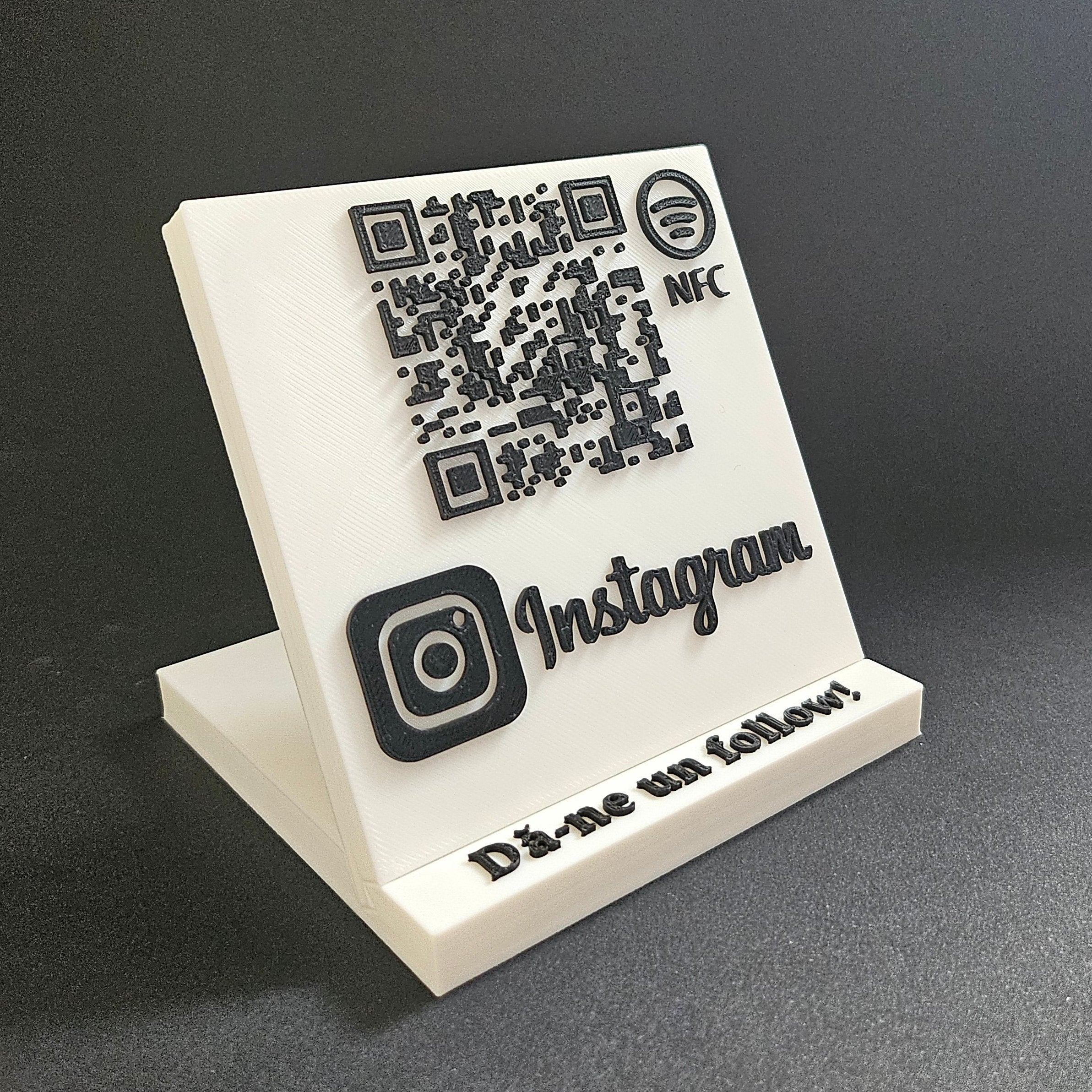 QR & NFC Stand for Instagram Page