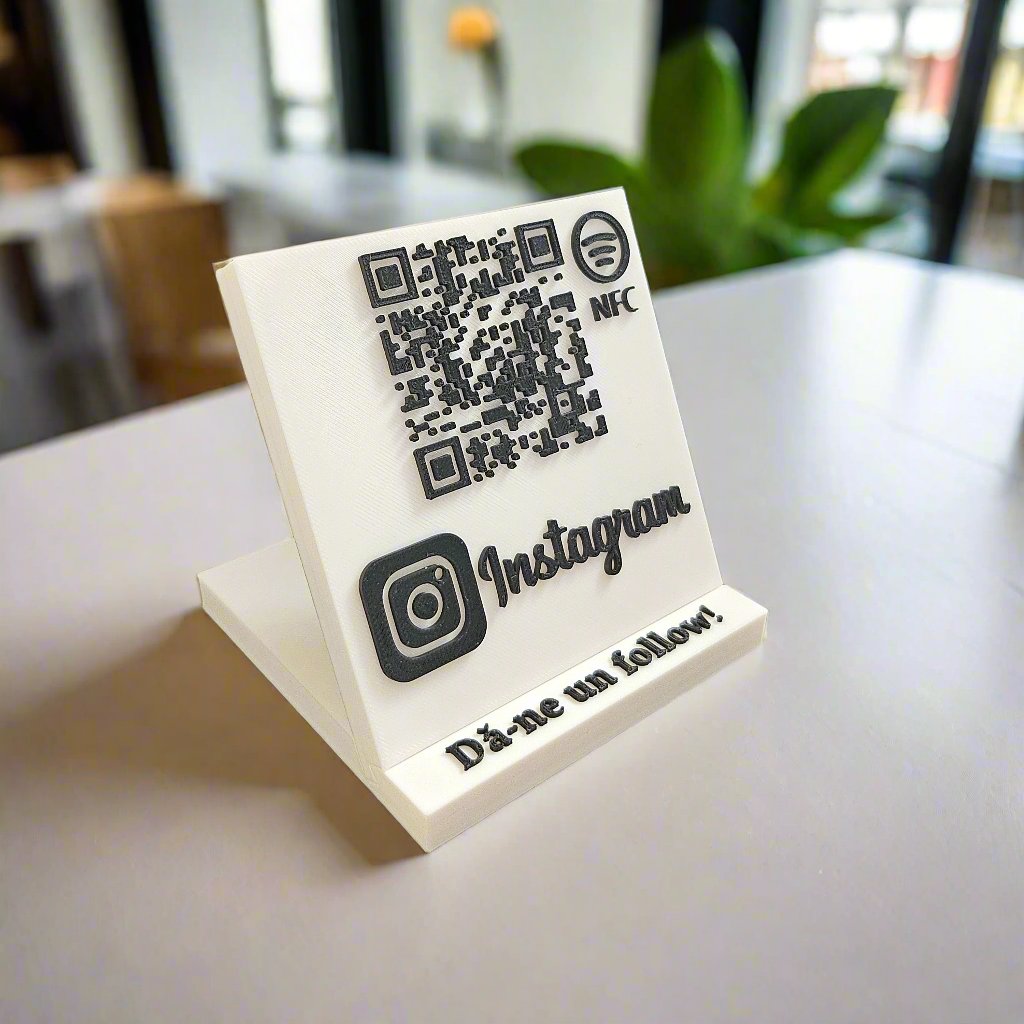 QR & NFC Stand for Instagram Page
