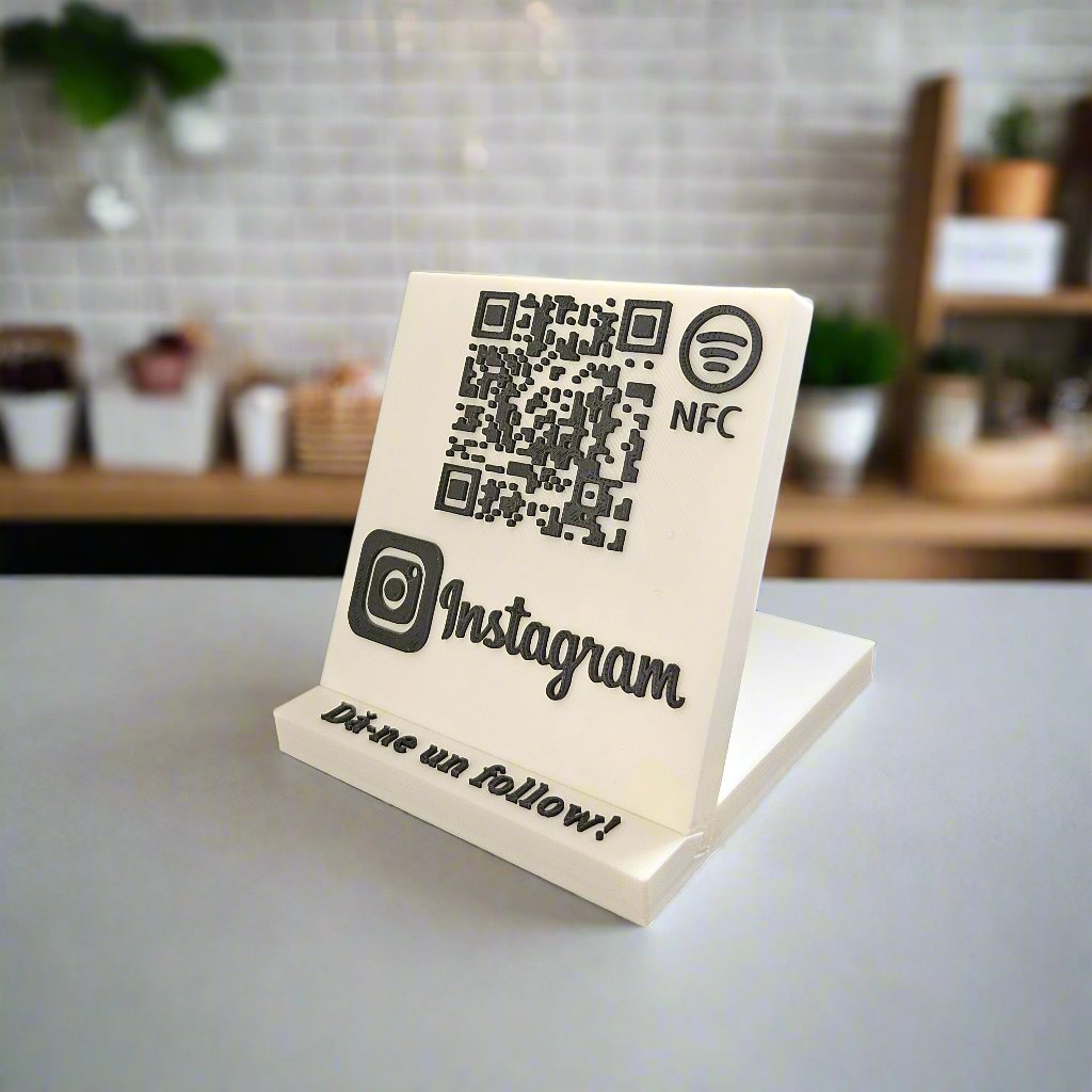 QR & NFC Stand for Instagram Page