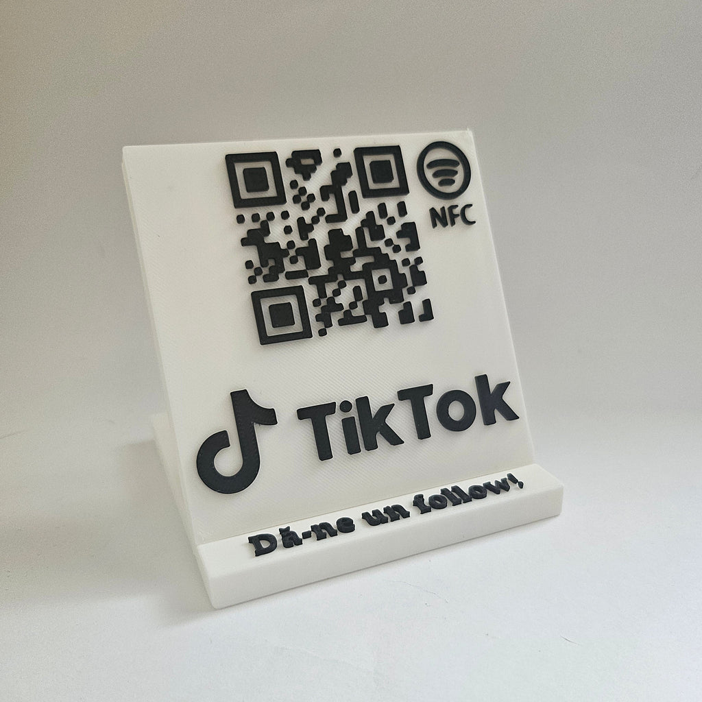 QR & NFC Stand for TikTok Profile