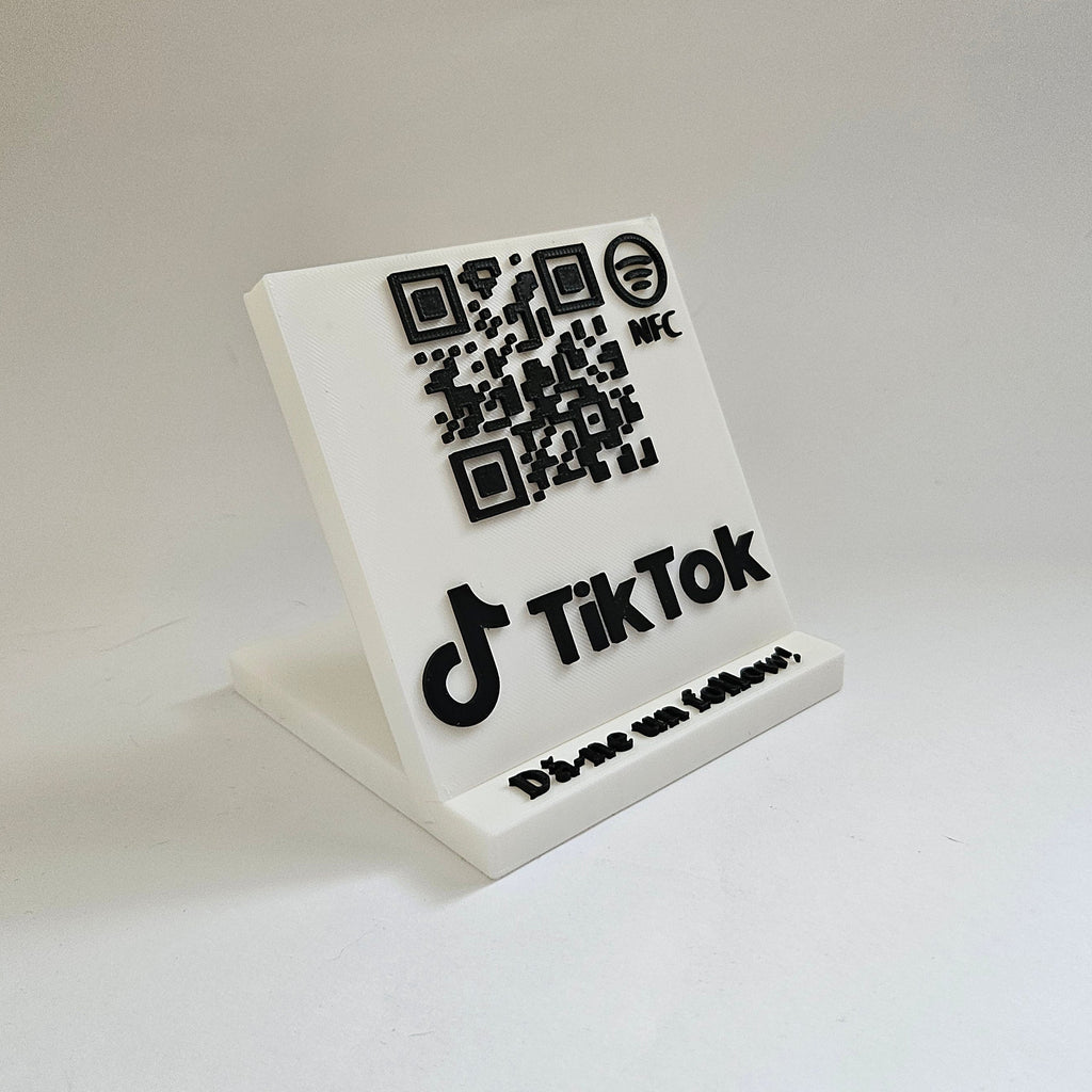 QR & NFC Stand for TikTok Profile