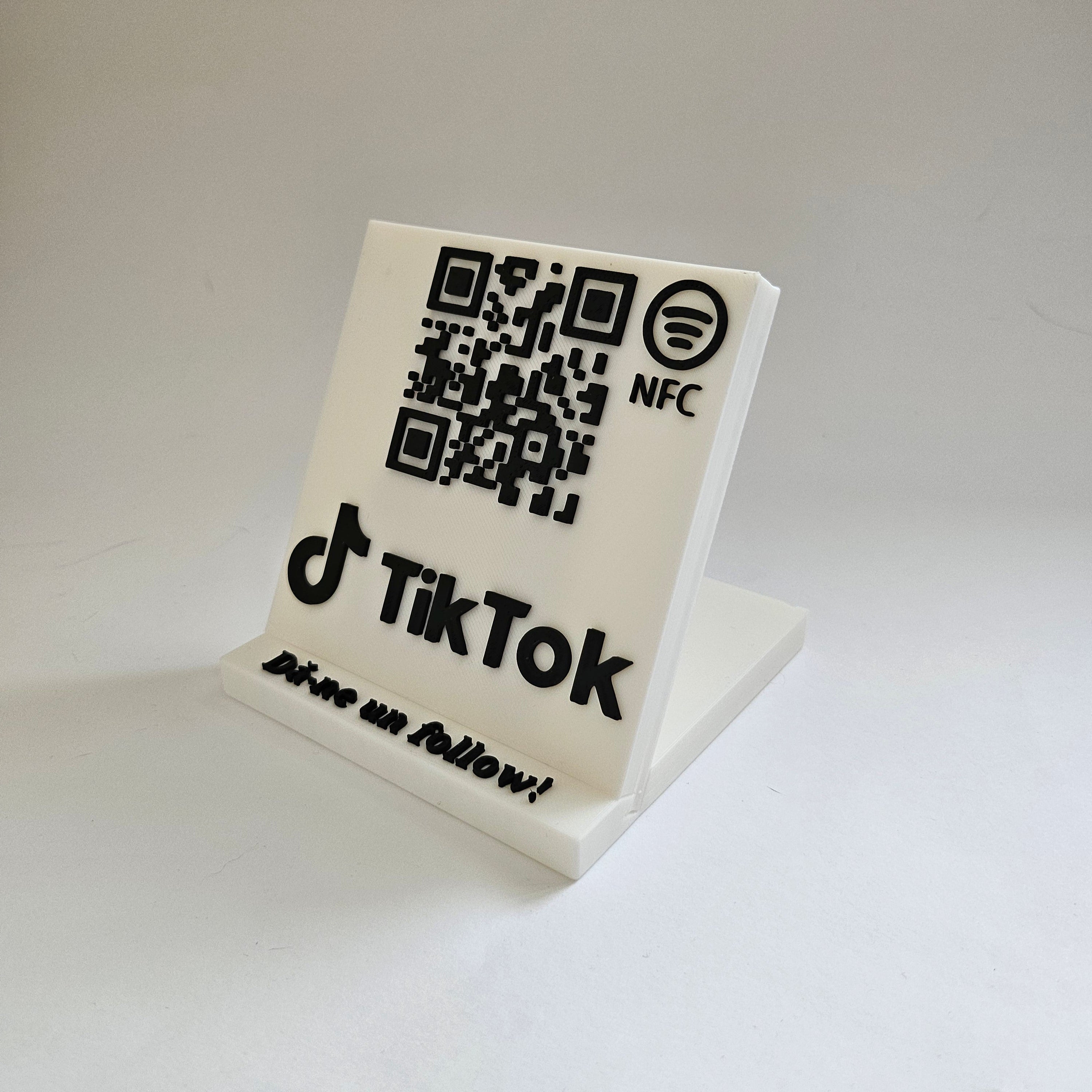 QR & NFC Stand for TikTok Profile
