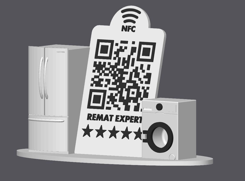 Custom Statuettes & Stands with QR and NFC — for Reviews, Website Links & Brand Promotion
