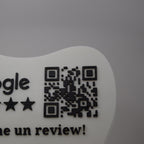 QR & NFC Stand for Google Reviews – Tooth-Shaped Design for Dental Clinics