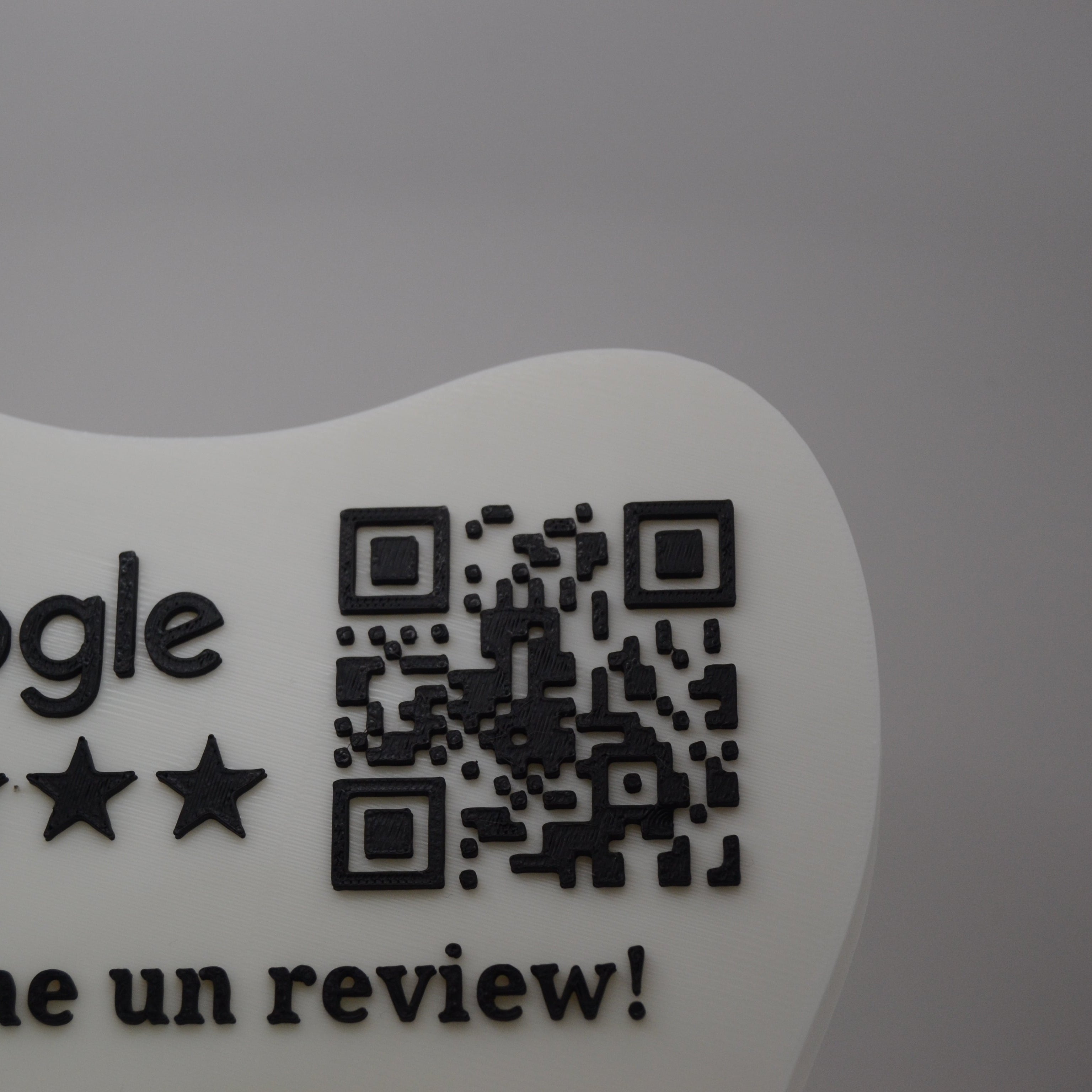 QR & NFC Stand for Google Reviews – Tooth-Shaped Design for Dental Clinics