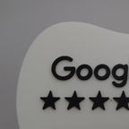 QR & NFC Stand for Google Reviews – Tooth-Shaped Design for Dental Clinics