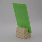 QR Card with Natural Wood Stand – Perfect for Menus and Reservations