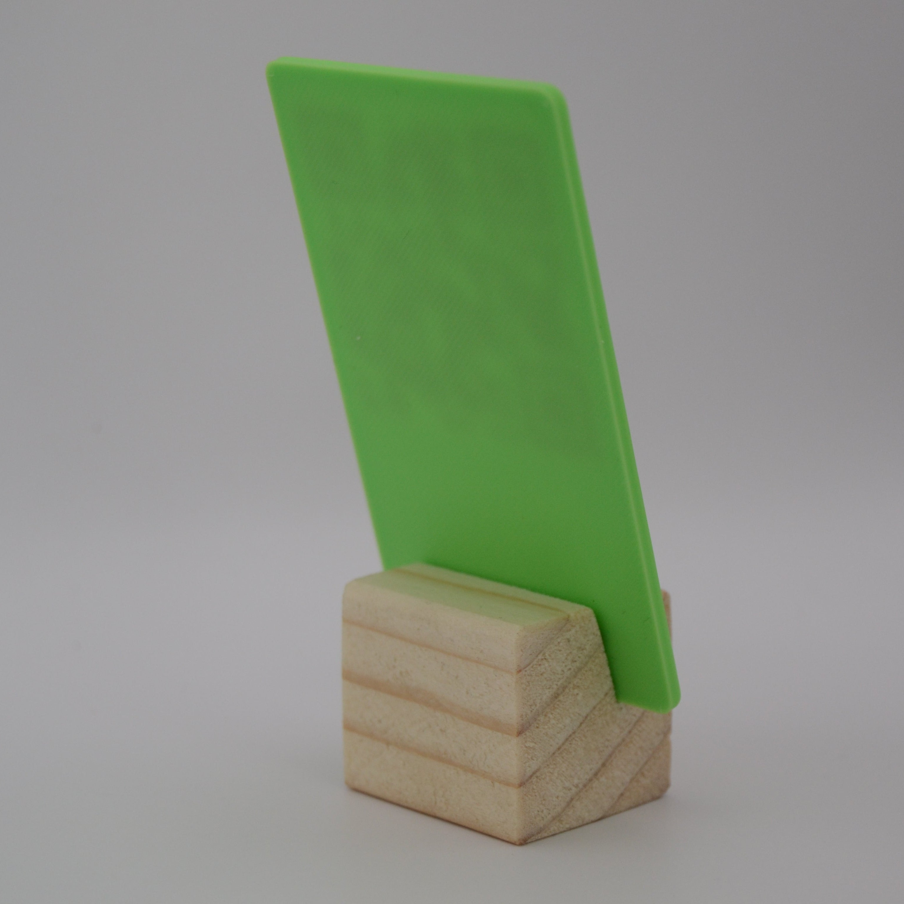 QR Card with Natural Wood Stand – Perfect for Menus and Reservations