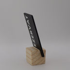 QR Card with Natural Wood Stand – Perfect for Menus and Reservations