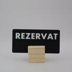 QR Card with Natural Wood Stand – Perfect for Menus and Reservations