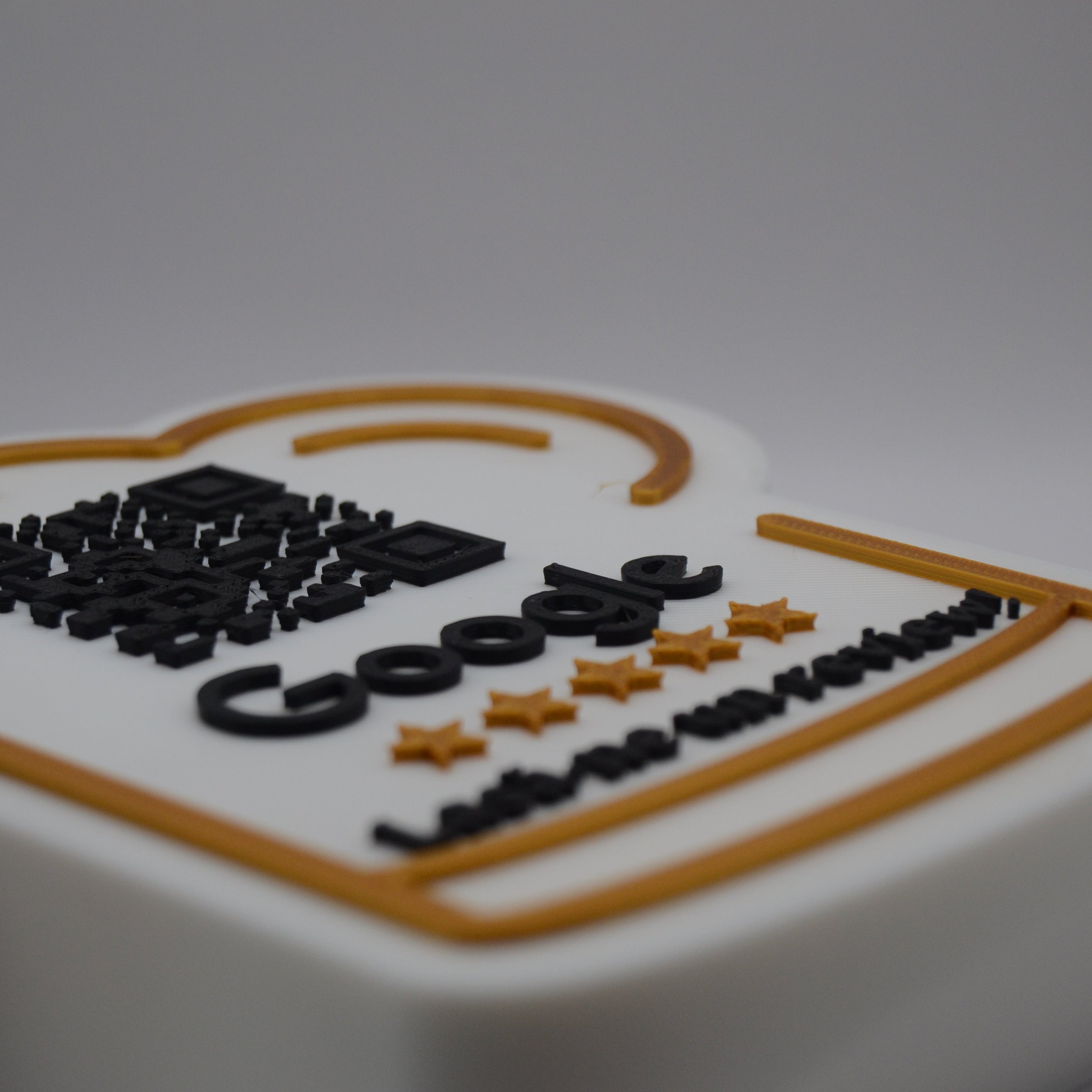 QR Stand for Google Reviews – Chef Design with Integrated NFC