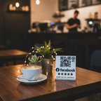 QR code & NFC Stand – Direct Link to Your Facebook Page