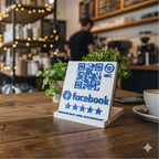 QR code & NFC Stand – Direct Link to Your Facebook Page