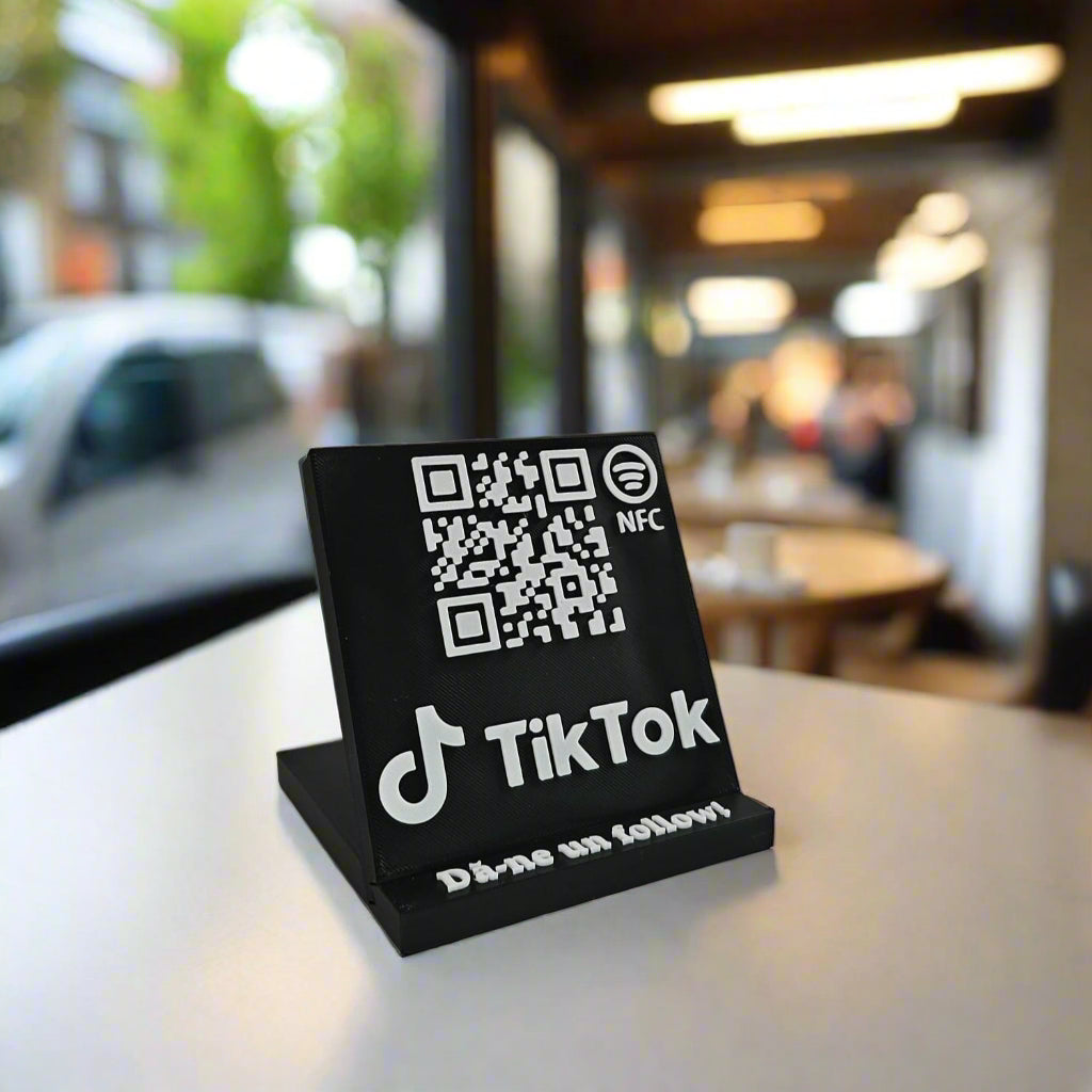 QR & NFC Stand for TikTok Profile