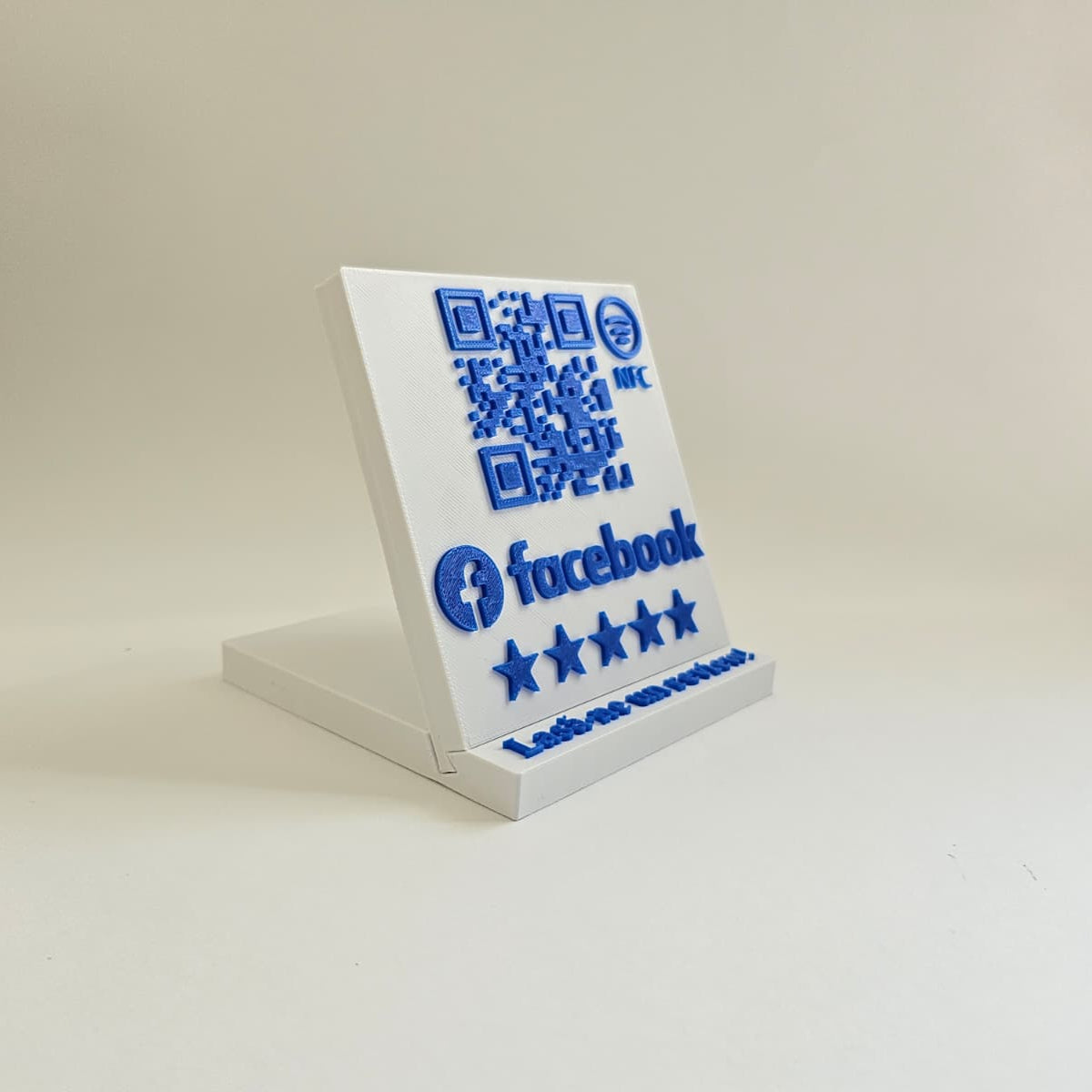 QR code & NFC Stand – Direct Link to Your Facebook Page