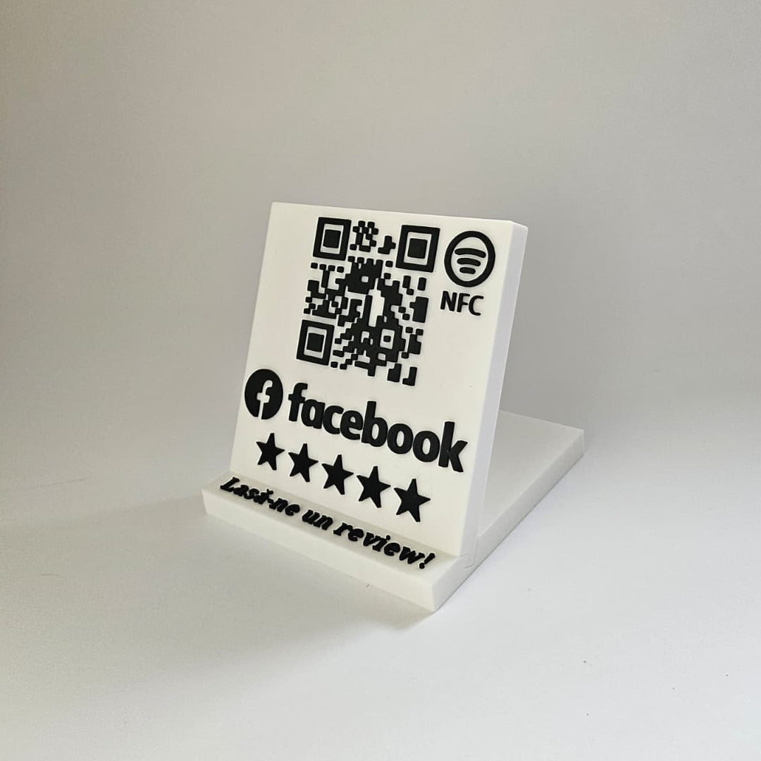 QR code & NFC Stand – Direct Link to Your Facebook Page