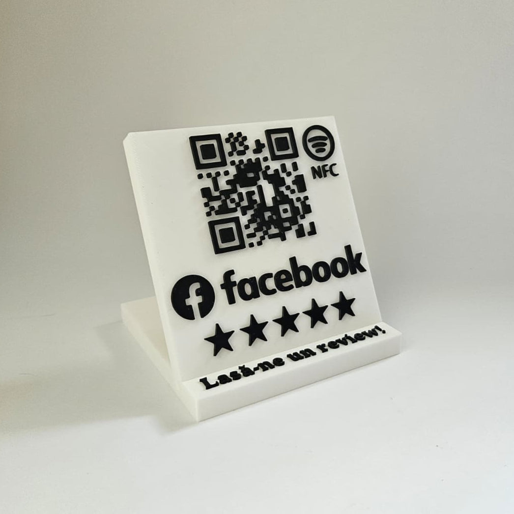 QR code & NFC Stand – Direct Link to Your Facebook Page
