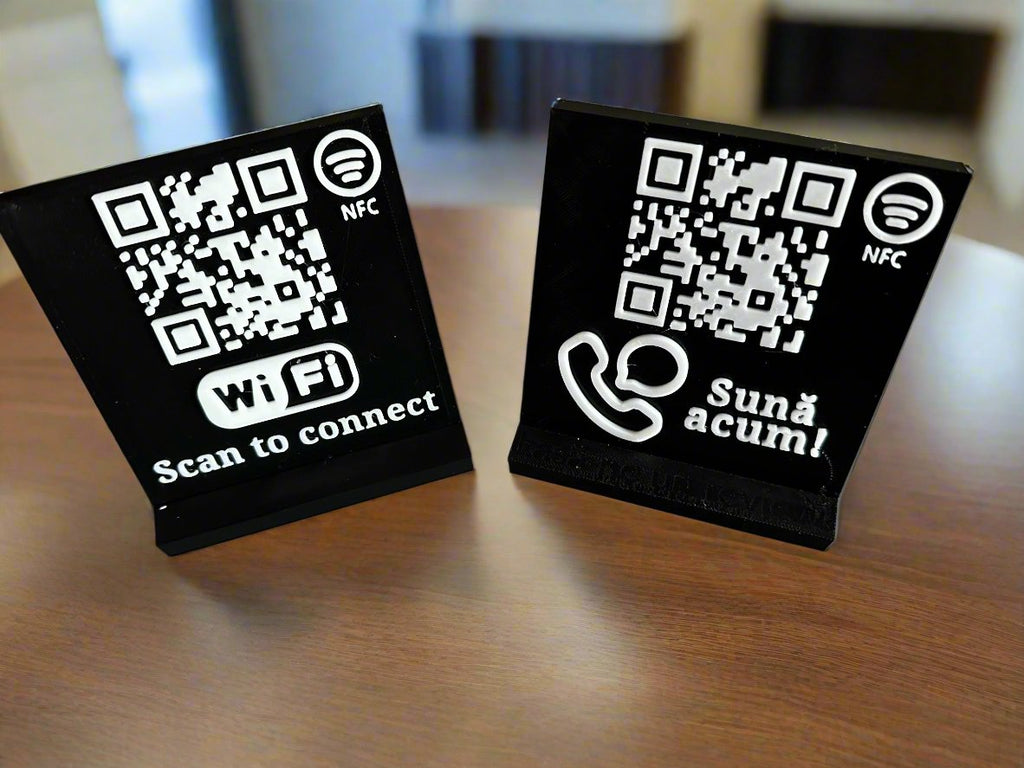 QR & NFC Stand for Direct Call – Instant Contact Access
