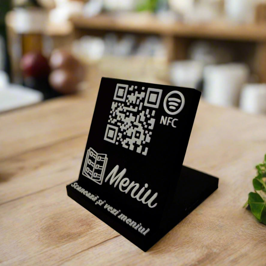 QR & NFC Stand for Restaurant Menu