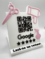 QR & NFC Stand for Google Reviews – Perfect for Salons and Barbershops