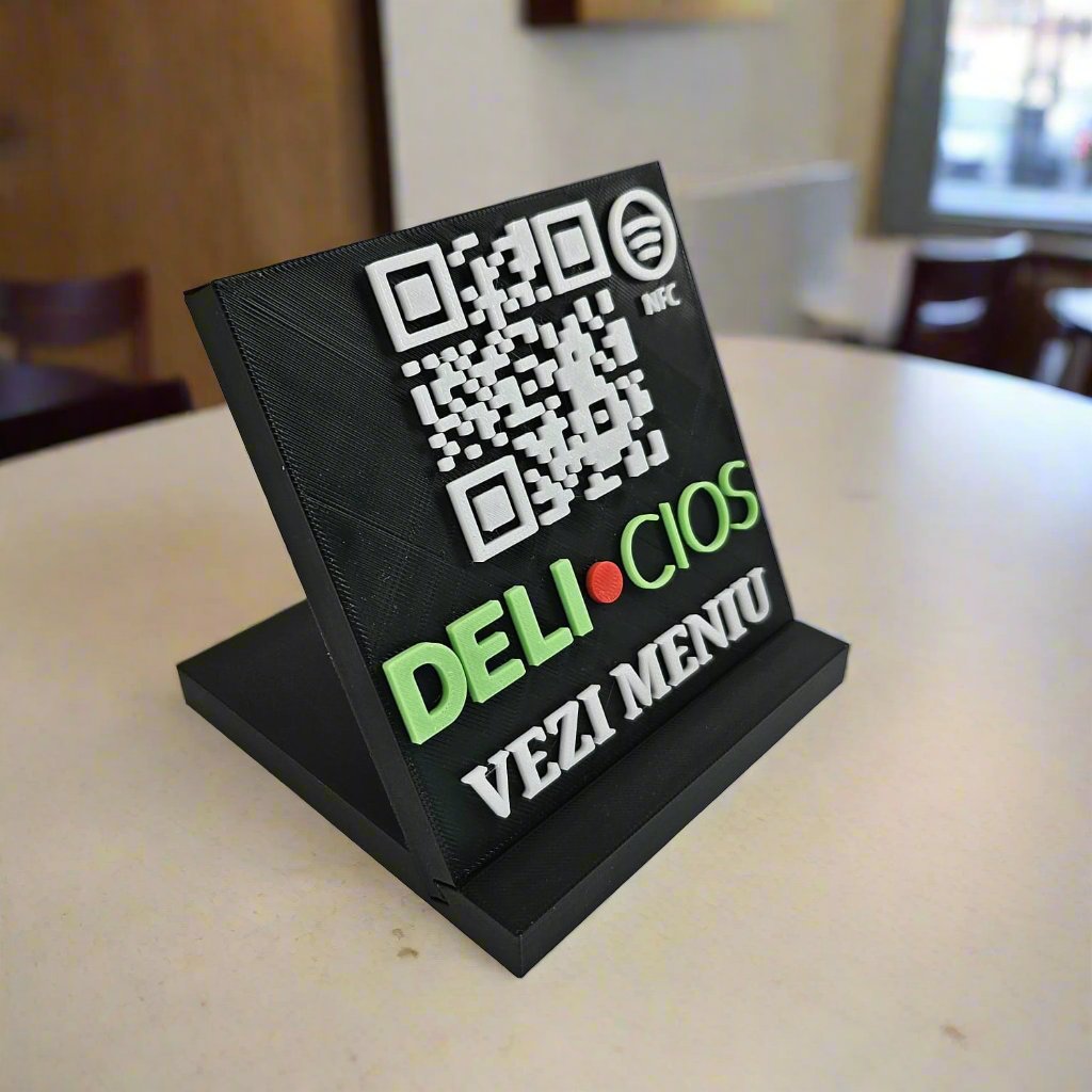 Custom Multifunctional QR & NFC Stand – Personalized for Your Business