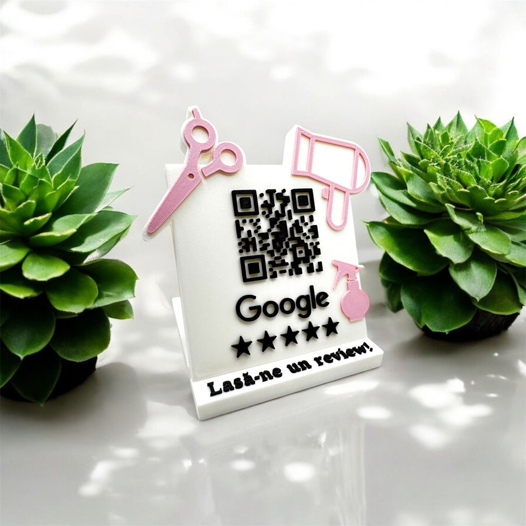 QR & NFC Stand for Google Reviews – Perfect for Salons and Barbershops